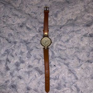 Anne Klein brown leather watch